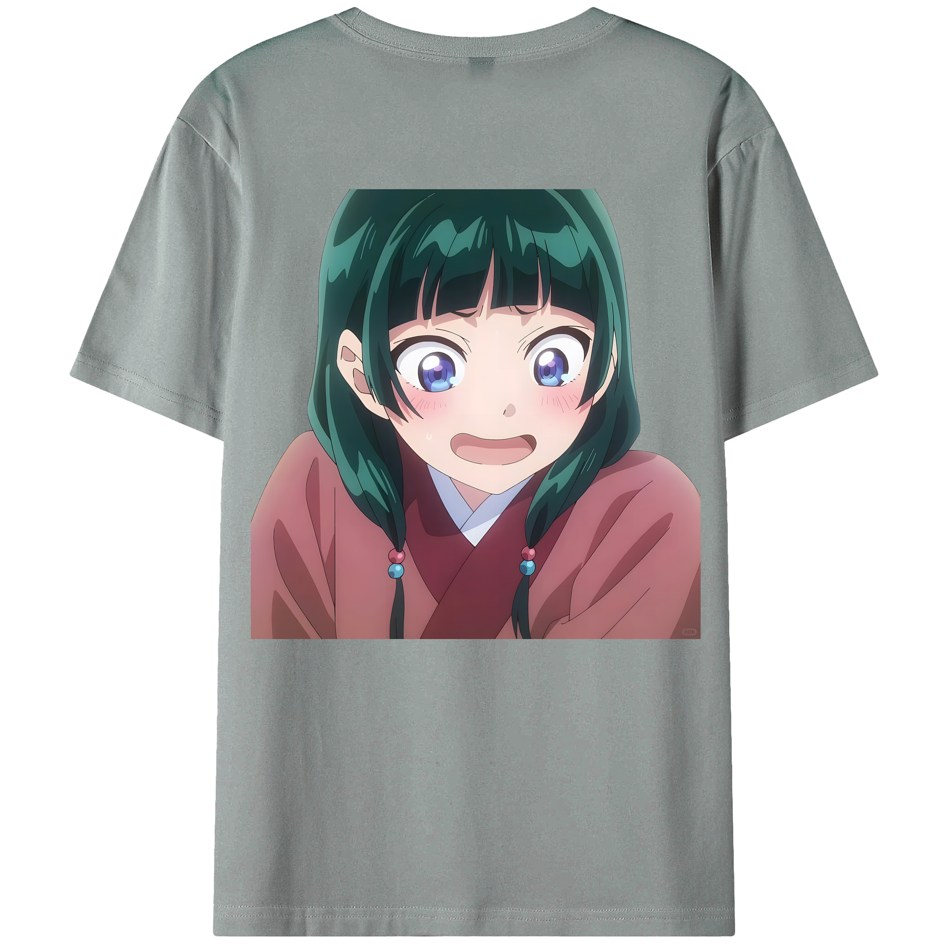 （画像用） 薬屋のひとりごと The Apothecary Diaries 綿100％ メンズ半袖Tシャツ（バックプリント） 通気性